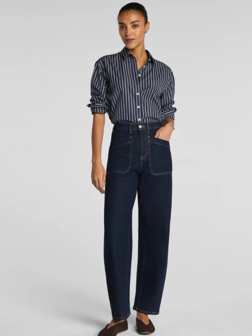 Spanx SPANXshape® Authentic 360 Utility Barrel Leg Jeans